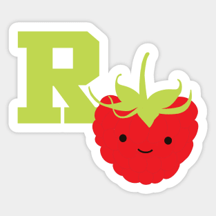 R is for Raspberry Sticker